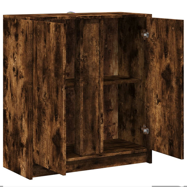LED Sideboard Räuchereiche 77 cm