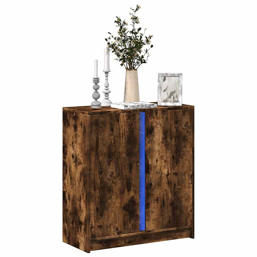 LED Sideboard Räuchereiche 77 cm
