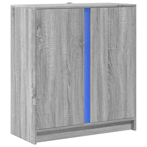 LED Sideboard Grau Sonoma 77 cm