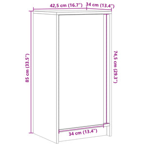 LED Sideboard Weiß 85cm