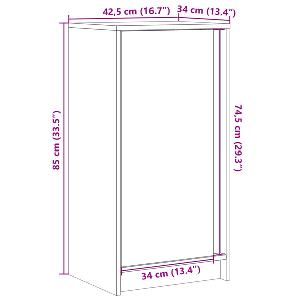 LED Sideboard Weiß 85cm