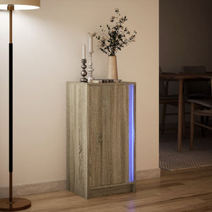 LED Sideboard Sonoma Eiche 85cm
