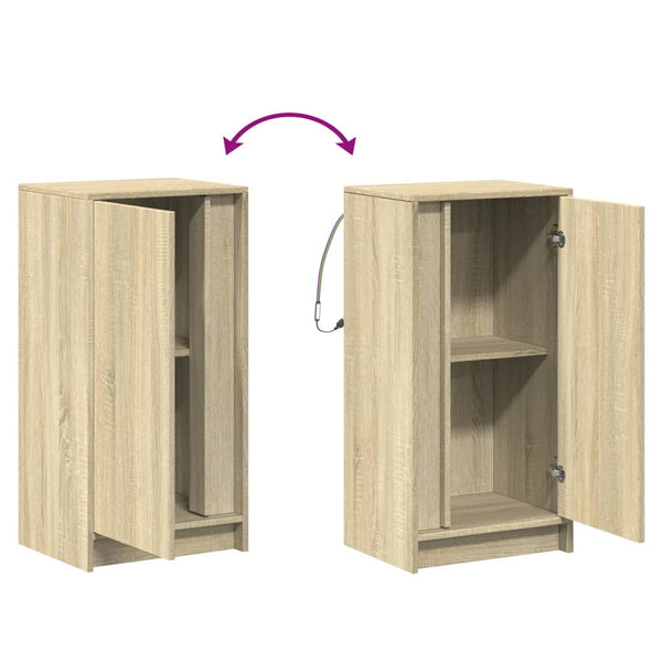 LED Sideboard Sonoma Eiche 85cm