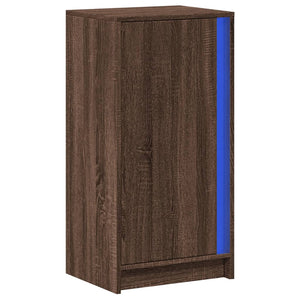 LED Sideboard Braun Eichen-Optik