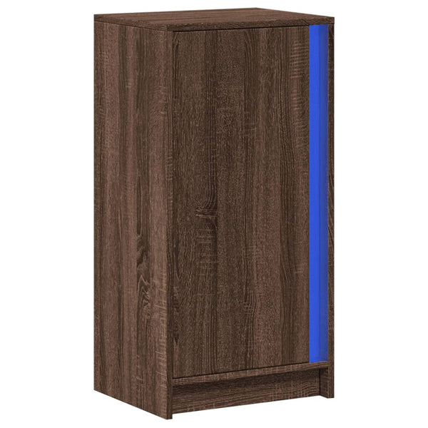 LED Sideboard Braun Eichen-Optik
