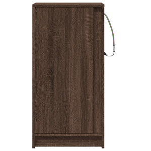 LED Sideboard Braun Eichen-Optik