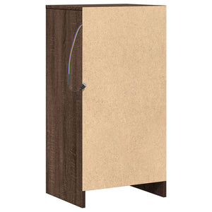 LED Sideboard Braun Eichen-Optik