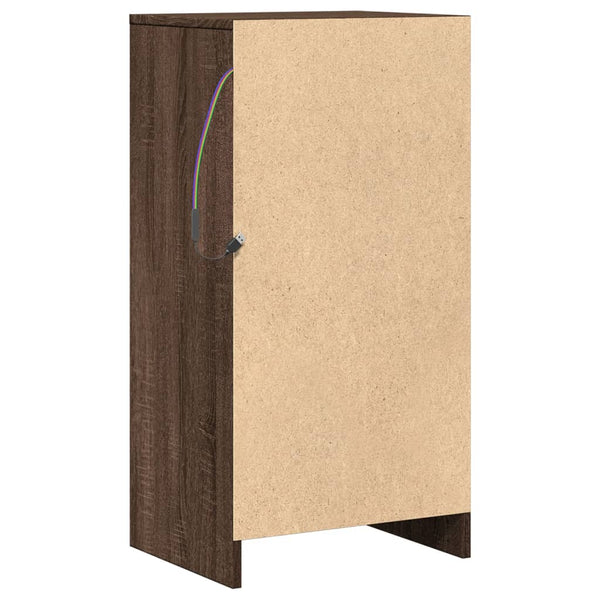 LED Sideboard Braun Eichen-Optik