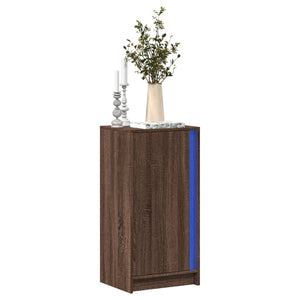 LED Sideboard Braun Eichen-Optik
