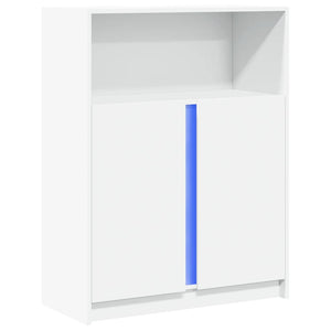 LED Sideboard Weiß 77x34x100 cm