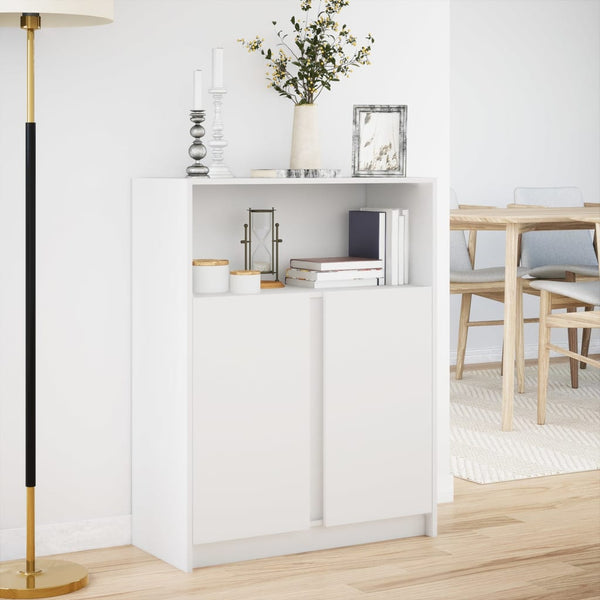 LED Sideboard Weiß 77x34x100 cm
