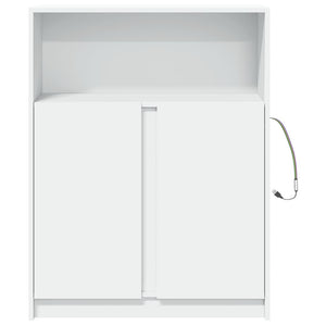 LED Sideboard Weiß 77x34x100 cm