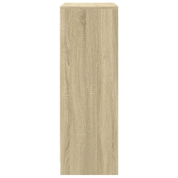 LED Sideboard Sonoma-Eiche 77x34x100 cm