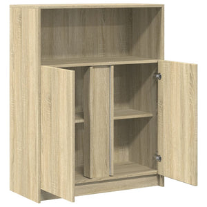 LED Sideboard Sonoma-Eiche 77x34x100 cm