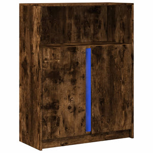 LED Sideboard Räuchereiche 77x34x100cm