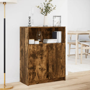 LED Sideboard Räuchereiche 77x34x100cm