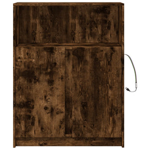 LED Sideboard Räuchereiche 77x34x100cm