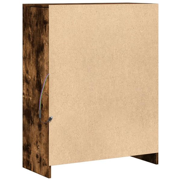 LED Sideboard Räuchereiche 77x34x100cm