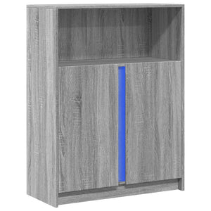 LED Sideboard Grau Sonoma 77x34x100 cm