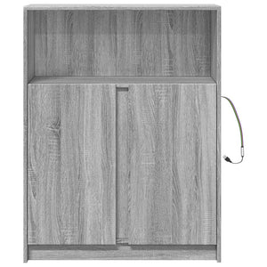 LED Sideboard Grau Sonoma 77x34x100 cm