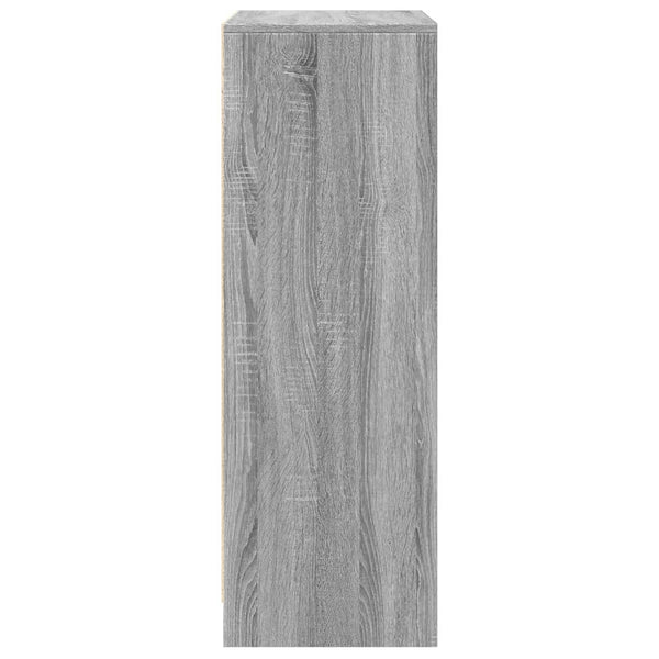 LED Sideboard Grau Sonoma 77x34x100 cm