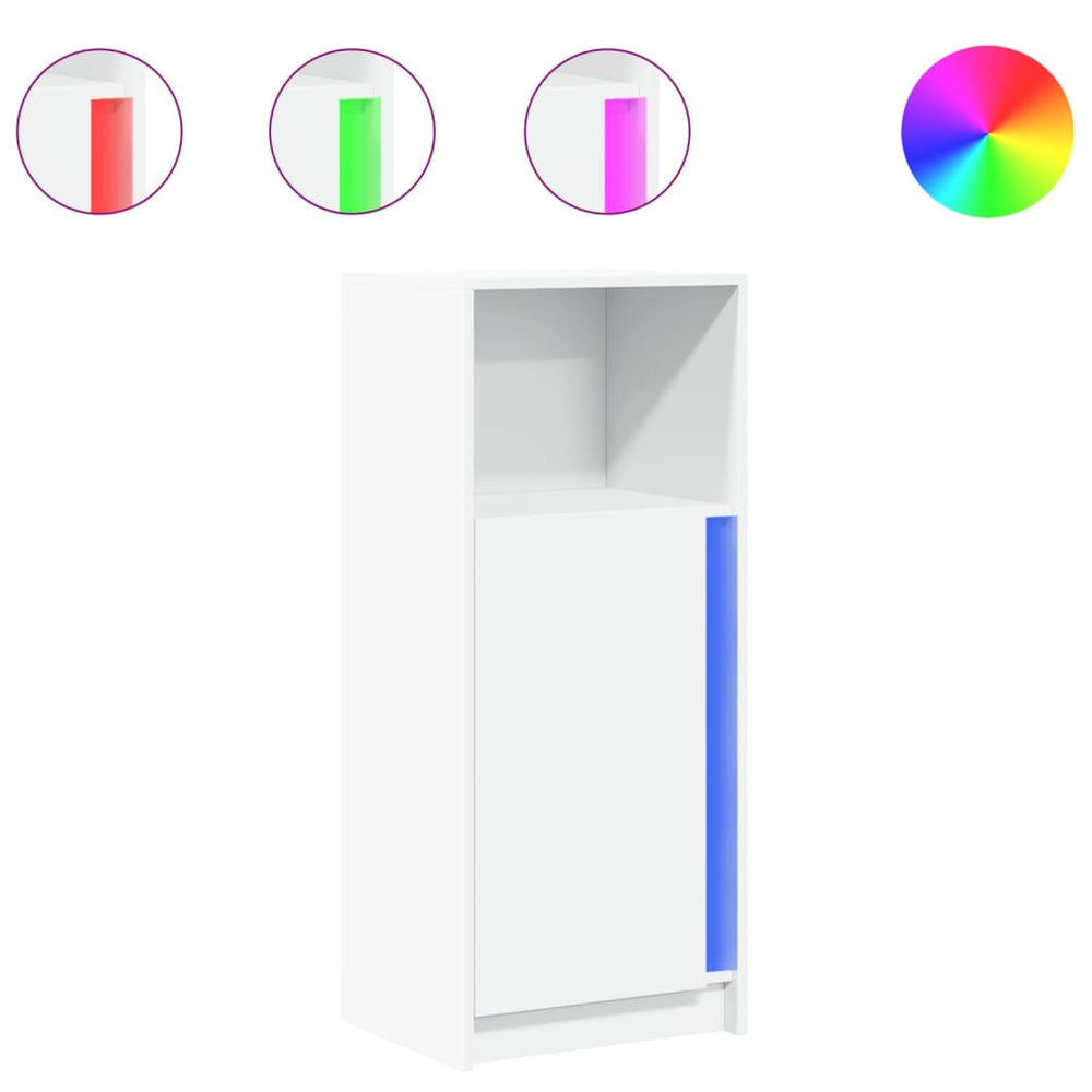 LED Sideboard Weiß 42,5x34x100cm