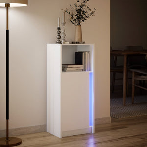 LED Sideboard Weiß 42,5x34x100cm