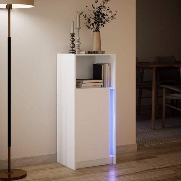 LED Sideboard Weiß 42,5x34x100cm