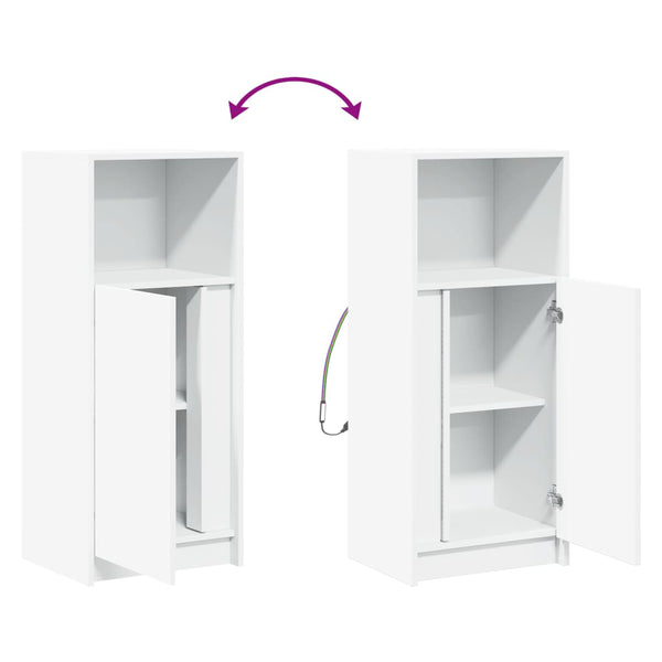 LED Sideboard Weiß 42,5x34x100cm