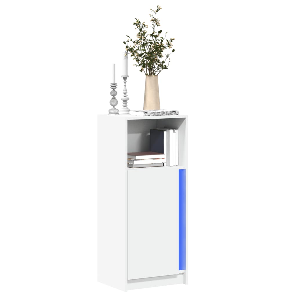 LED Sideboard Weiß 42,5x34x100cm