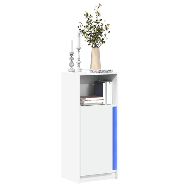 LED Sideboard Weiß 42,5x34x100cm