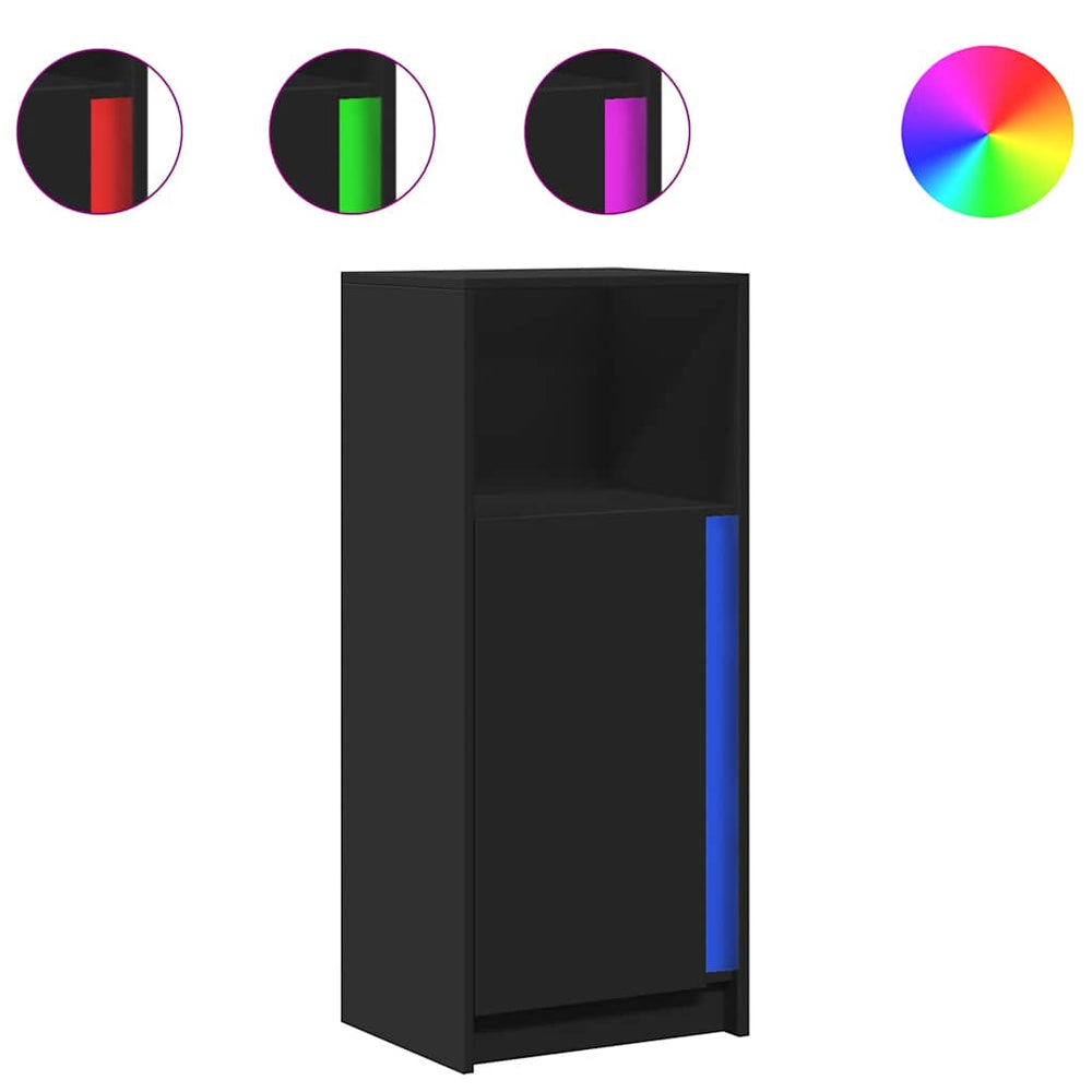 LED Sideboard Schwarz 100cm