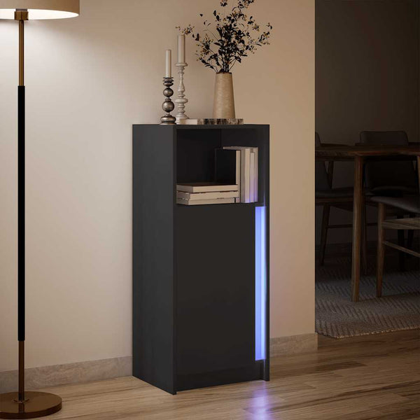 LED Sideboard Schwarz 100cm