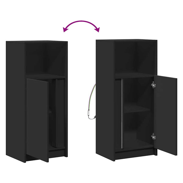 LED Sideboard Schwarz 100cm