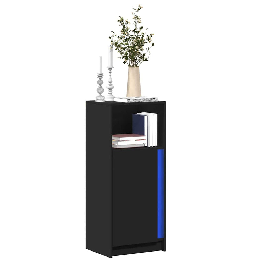 LED Sideboard Schwarz 100cm