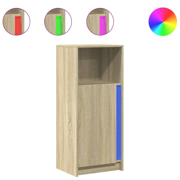 LED Sideboard Sonoma Eiche 100cm