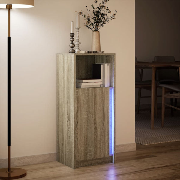 LED Sideboard Sonoma Eiche 100cm