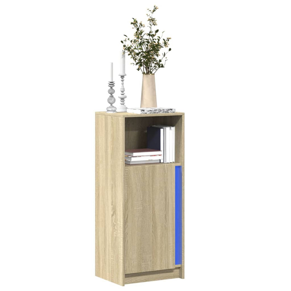 LED Sideboard Sonoma Eiche 100cm