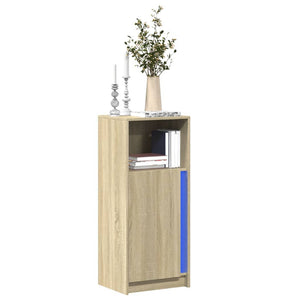 LED Sideboard Sonoma Eiche 100cm