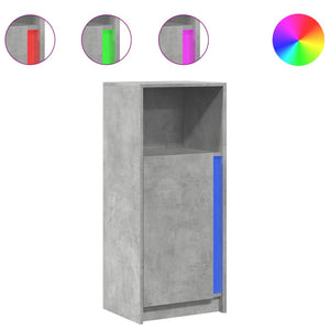 LED Sideboard Betongrau 100 cm