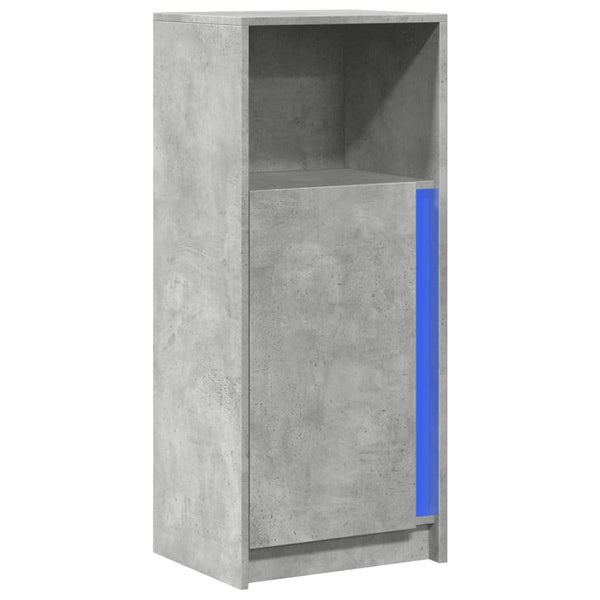 LED Sideboard Betongrau 100 cm