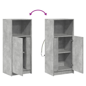LED Sideboard Betongrau 100 cm