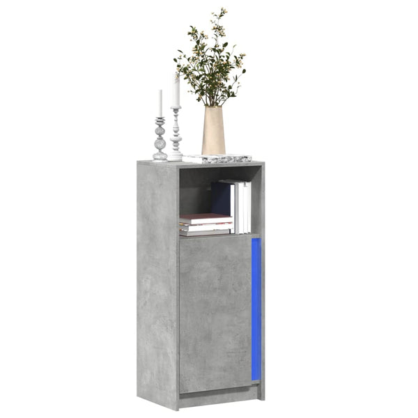 LED Sideboard Betongrau 100 cm