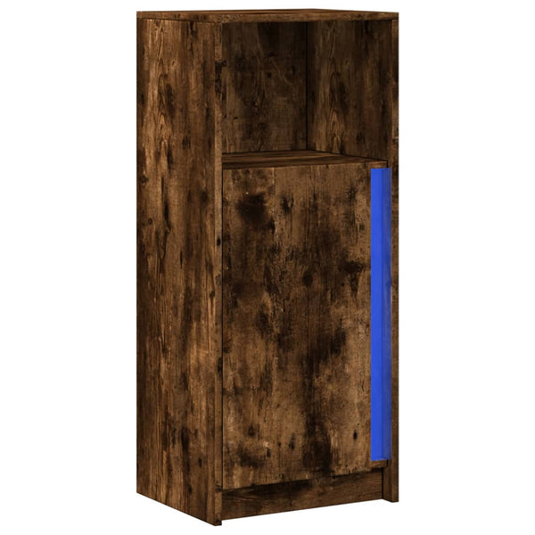 LED Sideboard Räuchereiche 100 cm