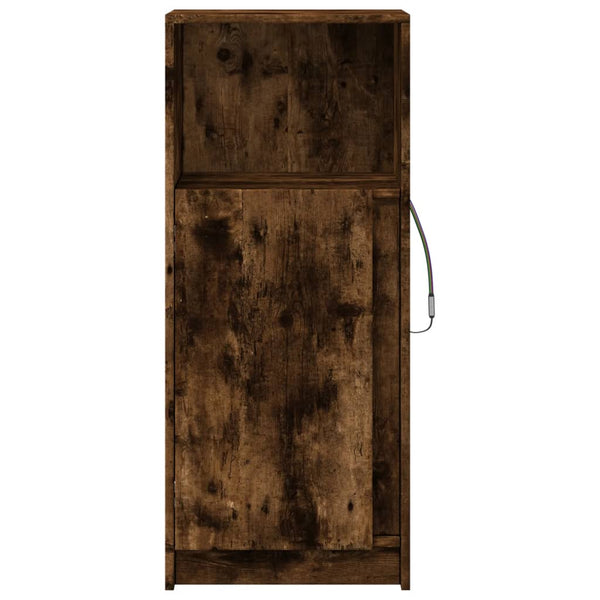 LED Sideboard Räuchereiche 100 cm