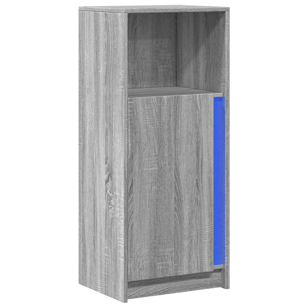 LED Sideboard Grau Sonoma 100cm