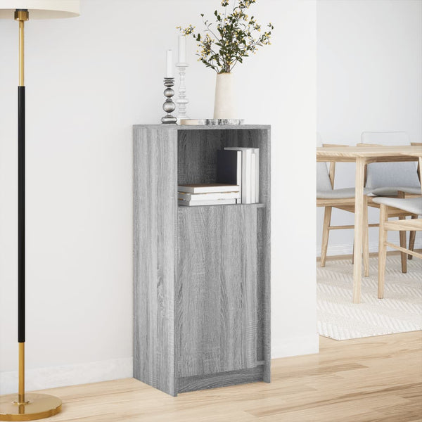 LED Sideboard Grau Sonoma 100cm