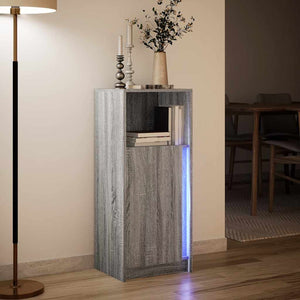 LED Sideboard Grau Sonoma 100cm