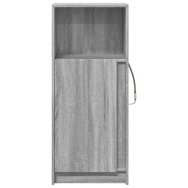 LED Sideboard Grau Sonoma 100cm