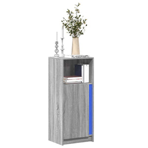 LED Sideboard Grau Sonoma 100cm